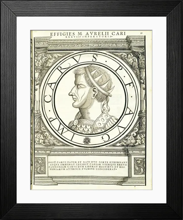 Framed Print : Carus (224 - 283 AD), 1559 Framed Print : Carus (224 - 283 AD), 1559