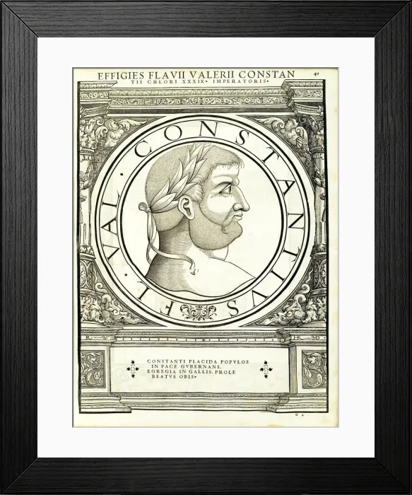 Framed Print : Constantius Chlorus (250 306 AD), 1559 Framed Print : Constantius Chlorus (250 306 AD), 1559