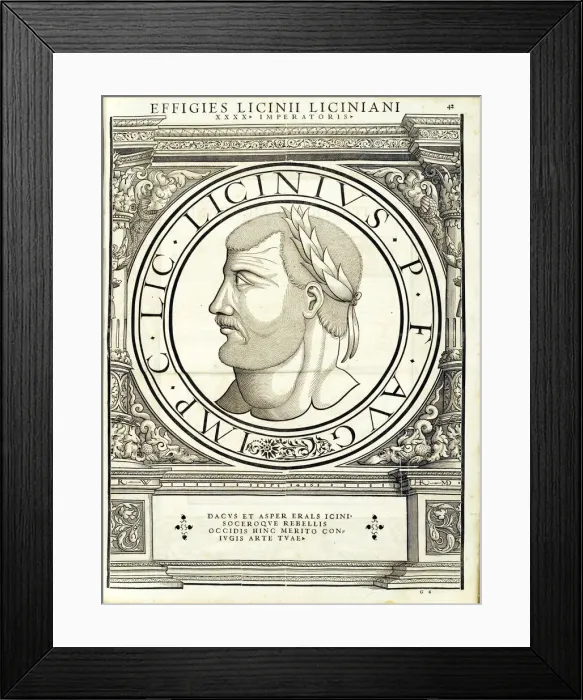Framed Print : Licinius I (263 - 325 AD), 1559 Framed Print : Licinius I (263 - 325 AD), 1559