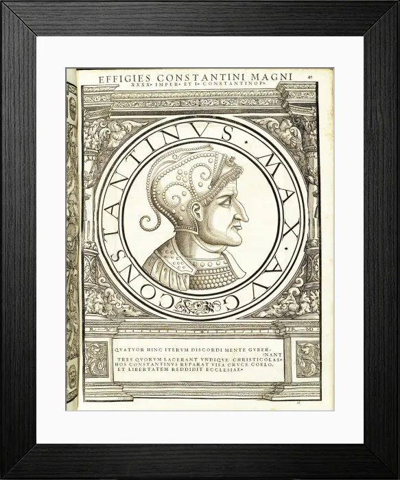 Framed Print : Constantinus Magnus (272 - 337), 1559 Framed Print : Constantinus Magnus (272 - 337), 1559