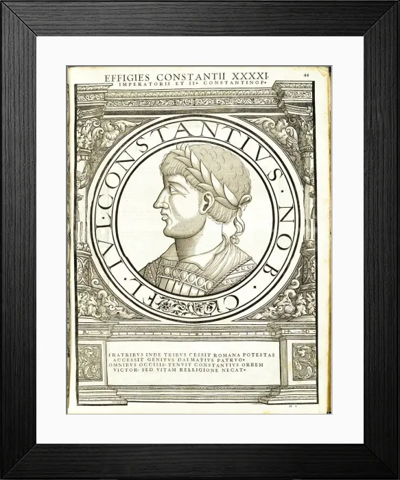 Framed Print : Contstantius II (317 - 361 AD), 1559 Framed Print : Contstantius II (317 - 361 AD), 1559
