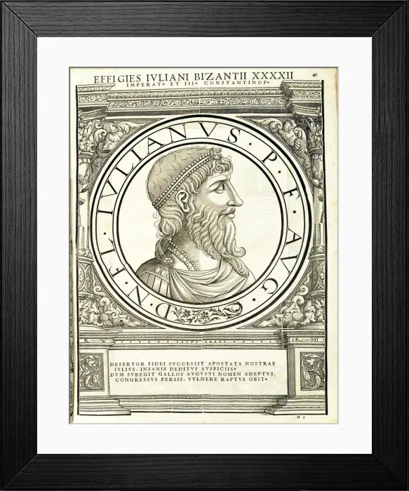 Framed Print : Iulanus apostata (331 - 363), 1559 Framed Print : Iulanus apostata (331 - 363), 1559