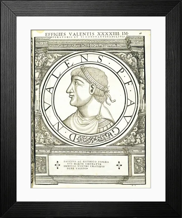 Framed Print : Valens (328 - 378), 1559 Framed Print : Valens (328 - 378), 1559