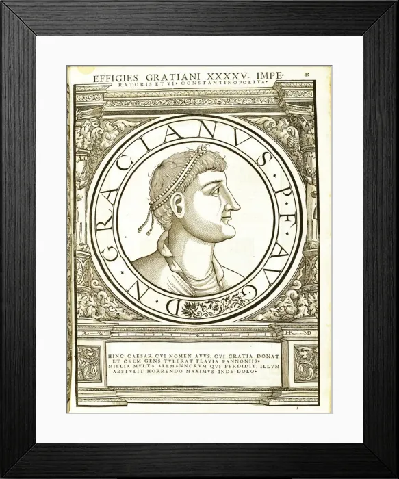 Framed Print : Gratianus (359 - 383 AD), 1559 Framed Print : Gratianus (359 - 383 AD), 1559