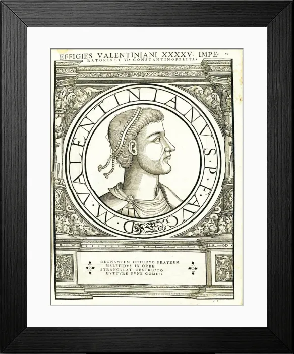Framed Print : Valentinianus iunior (371 - 392 AD), 1559 Framed Print : Valentinianus iunior (371 - 392 AD), 1559