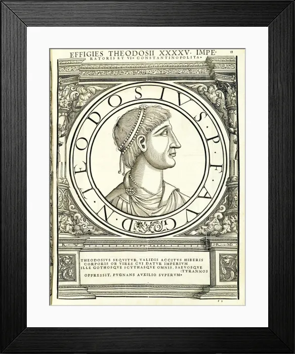 Framed Print : Theodosius I (347 - 395), 1559 Framed Print : Theodosius I (347 - 395), 1559