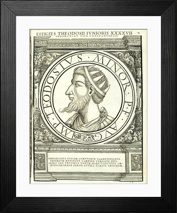 Framed Print : Theodosius Iunior (401 - 450), 1559 Framed Print : Theodosius Iunior (401 - 450), 1559