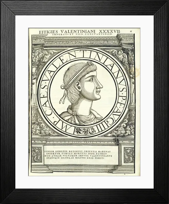 Framed Print : Valentinianus III (419 - 455 AD), 1559 Framed Print : Valentinianus III (419 - 455 AD), 1559