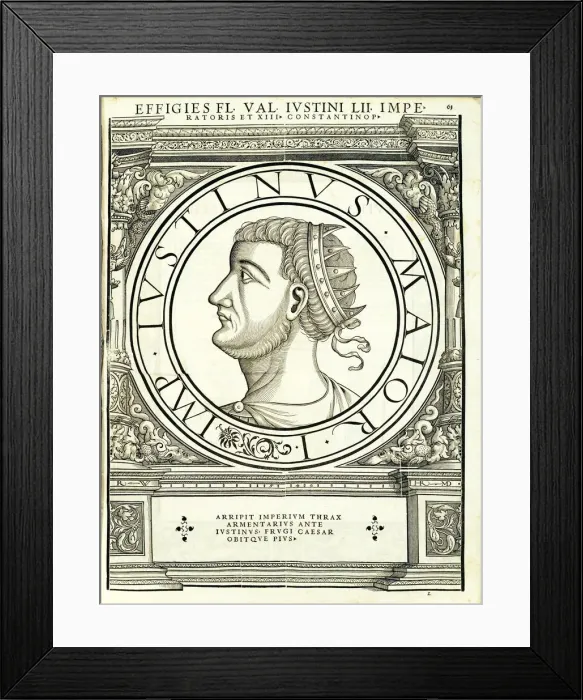 Framed Print : Lustinus (453 - 527 AD), 1559 Framed Print : Lustinus (453 - 527 AD), 1559