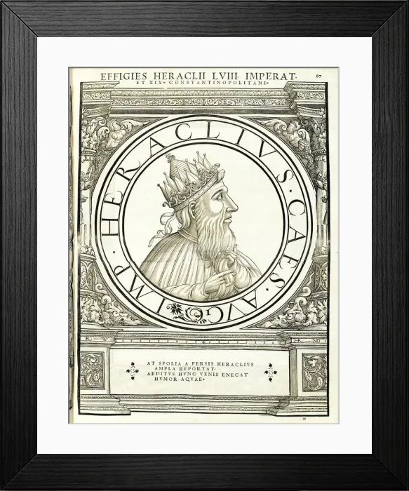 Framed Print : Heraclius (575 - 641), 1559 Framed Print : Heraclius (575 - 641), 1559