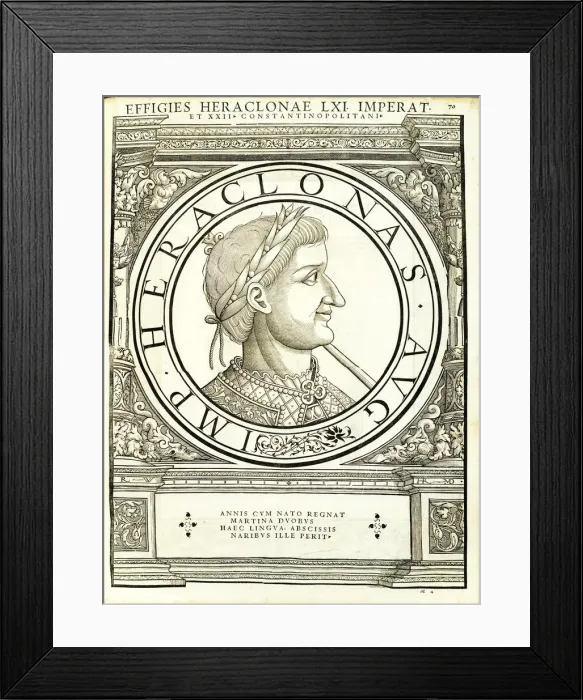 Framed Print : Heraclonas (626 - 641 AD), 1559 Framed Print : Heraclonas (626 - 641 AD), 1559
