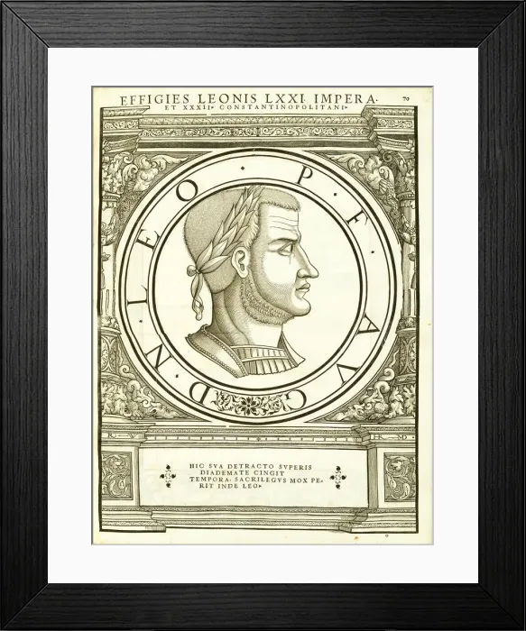 Framed Print : Leo IIII (750 - 780), 1559 Framed Print : Leo IIII (750 - 780), 1559