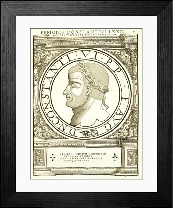 Framed Print : Constantinus VI (771 - 805), 1559 Framed Print : Constantinus VI (771 - 805), 1559