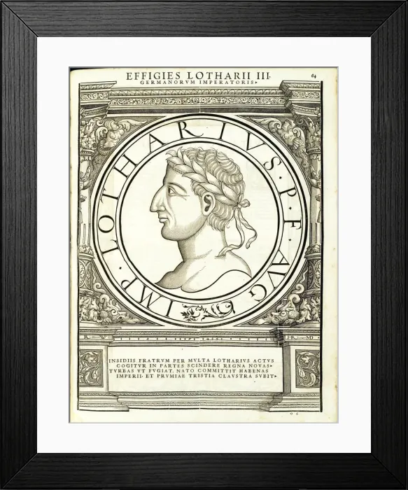 Framed Print : Lotharius I (795 - 855), 1559 Framed Print : Lotharius I (795 - 855), 1559