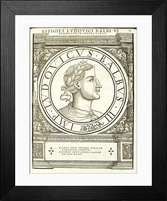Framed Print : Ludouicus Balbus (806-876), 1559 Framed Print : Ludouicus Balbus (806-876), 1559