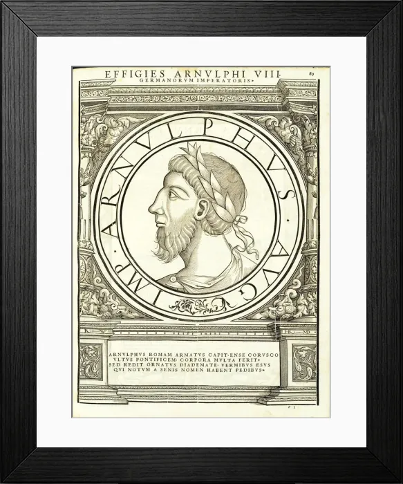 Framed Print : Arnulphus (850 - 899), 1559 Framed Print : Arnulphus (850 - 899), 1559