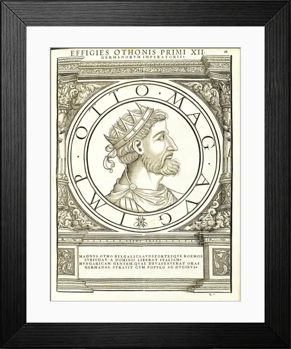 Framed Print : Otho I Magnus (912 -973), 1559 Framed Print : Otho I Magnus (912 -973), 1559