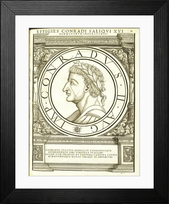 Framed Print : Conradus II Saliquus (990 - 1039), 1559 Framed Print : Conradus II Saliquus (990 - 1039), 1559