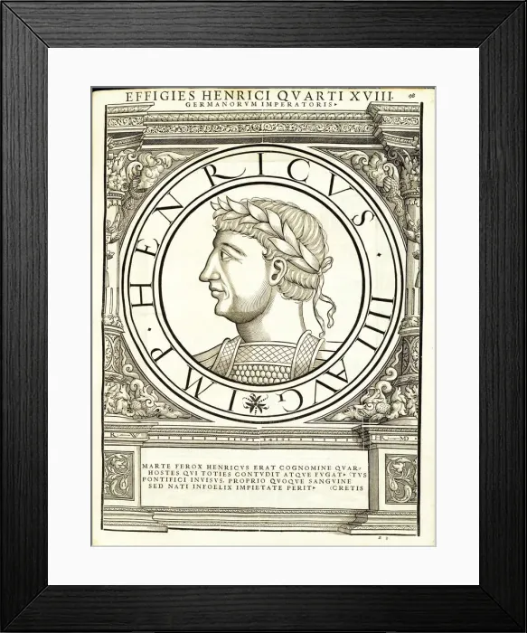 Framed Print : Henricus IIII (1050 - 1106), 1559 Framed Print : Henricus IIII (1050 - 1106), 1559