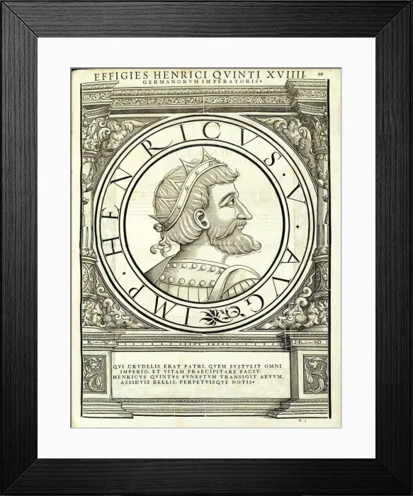 Framed Print : Henricus V (1086 - 1125), 1559 Framed Print : Henricus V (1086 - 1125), 1559