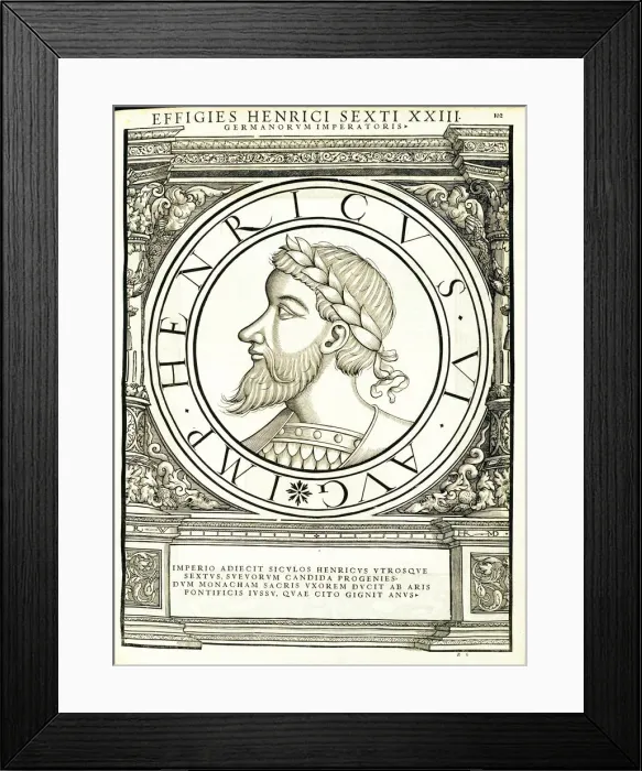 Framed Print : Henricus VI (1165 - 1197), 1559 Framed Print : Henricus VI (1165 - 1197), 1559