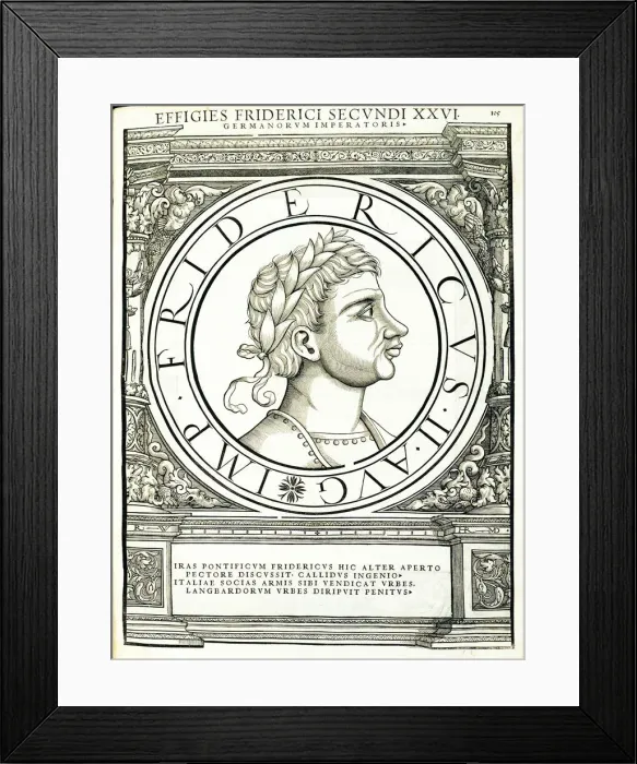 Framed Print : Fredericus II (1194 -1250), 1559 Framed Print : Fredericus II (1194 -1250), 1559