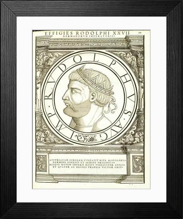 Framed Print : Rodolphus (1218 - 1291), 1559 Framed Print : Rodolphus (1218 - 1291), 1559