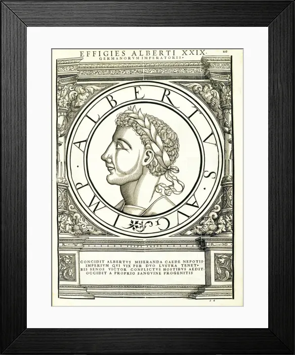 Framed Print : Albertus 1 (1255 - 1308), 1559 Framed Print : Albertus 1 (1255 - 1308), 1559