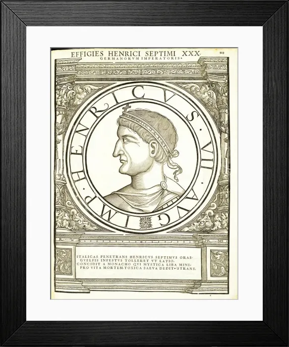 Framed Print : Henricus VII (1275 -1313), 1559 Framed Print : Henricus VII (1275 -1313), 1559
