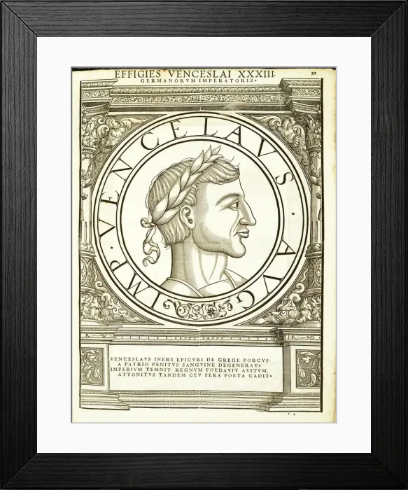 Framed Print : Vuenzeslaus (1361 - 1419), 1559 Framed Print : Vuenzeslaus (1361 - 1419), 1559