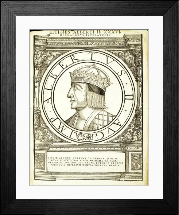 Framed Print : Albertus 2 (1397 - 1439), 1559 Framed Print : Albertus 2 (1397 - 1439), 1559
