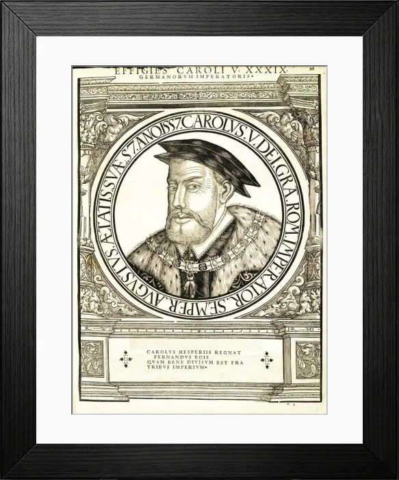 Framed Print : Carolus V (1500 - 1558), 1559 Framed Print : Carolus V (1500 - 1558), 1559