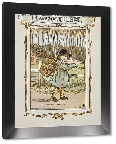 Vignette from Four and Twenty Toilers, pub. 1900 (colour lithograph)