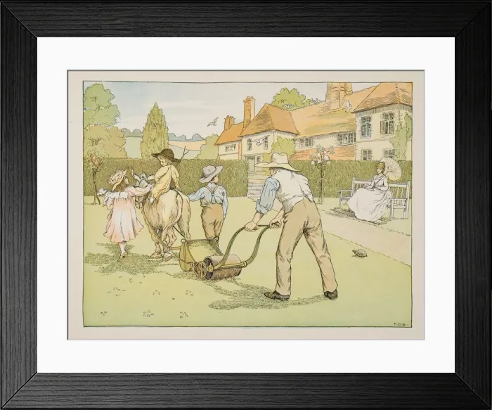 Framed Print : The Gardener, from Four and Twenty Toilers, pub. 1900 (colour lithograph) Framed Print : The Gardener, from Four and Twenty Toilers, pub. 1900 (colour lithograph)