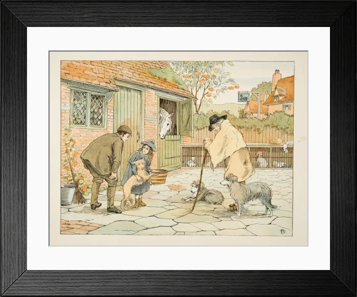 Framed Print : The Vet, from Four and Twenty Toilers, pub. 1900 (colour lithograph) Framed Print : The Vet, from Four and Twenty Toilers, pub. 1900 (colour lithograph)