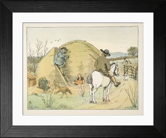 Framed Print : The Farmer, from Four and Twenty Toilers, pub. 1900 (colour lithograph) Framed Print : The Farmer, from Four and Twenty Toilers, pub. 1900 (colour lithograph)