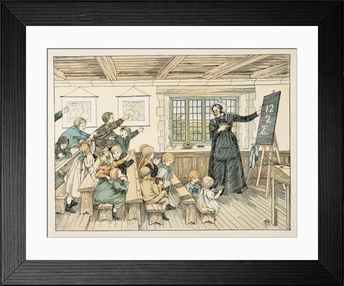 Framed Print : The Dame, from Four and Twenty Toilers, pub. 1900 (colour lithograph) Framed Print : The Dame, from Four and Twenty Toilers, pub. 1900 (colour lithograph)