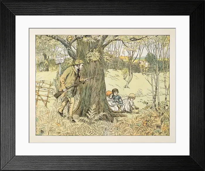 Framed Print : The Gamekeeper, from Four and Twenty Toilers, pub. 1900 (colour lithograph) Framed Print : The Gamekeeper, from Four and Twenty Toilers, pub. 1900 (colour lithograph)