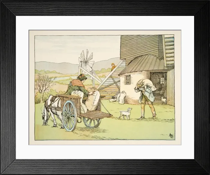 Framed Print : The Miller, from Four and Twenty Toilers, pub. 1900 (colour lithograph) Framed Print : The Miller, from Four and Twenty Toilers, pub. 1900 (colour lithograph)