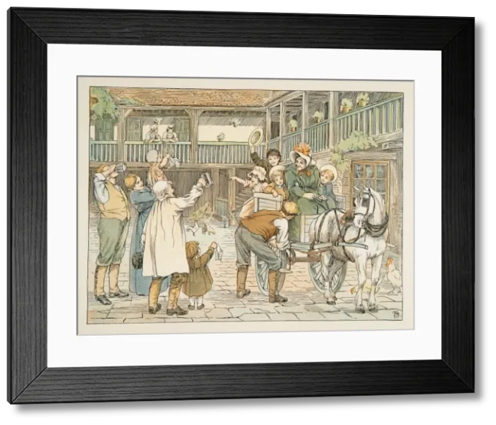 Framed Print : The Ostler, from Four and Twenty Toilers, pub. 1900 (colour lithograph) Framed Print : The Ostler, from Four and Twenty Toilers, pub. 1900 (colour lithograph)