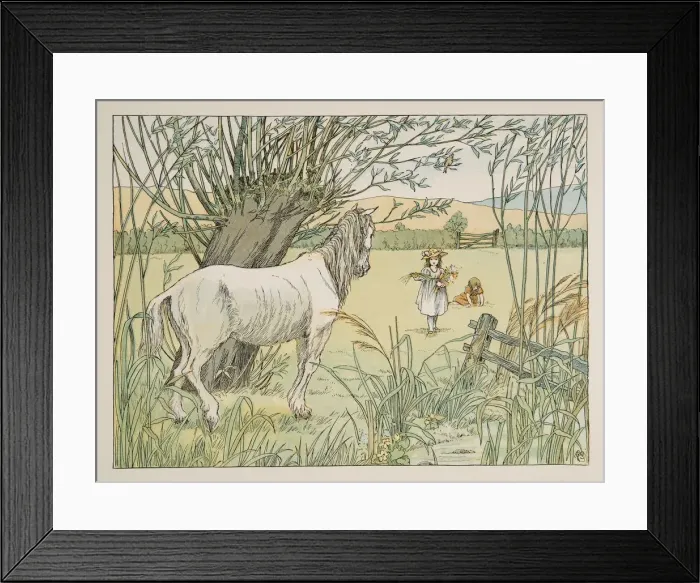 Framed Print : The Old Bus Horse, from Four and Twenty Toilers, pub. 1900 (colour lithograph) Framed Print : The Old Bus Horse, from Four and Twenty Toilers, pub. 1900 (colour lithograph)