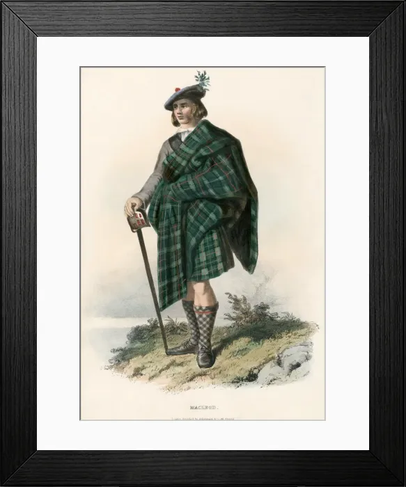 Framed Print : Macleod, from The Clans of the Scottish Highlands, pub. 1845 (colour lithograph) Framed Print : Macleod, from The Clans of the Scottish Highlands, pub. 1845 (colour lithograph)