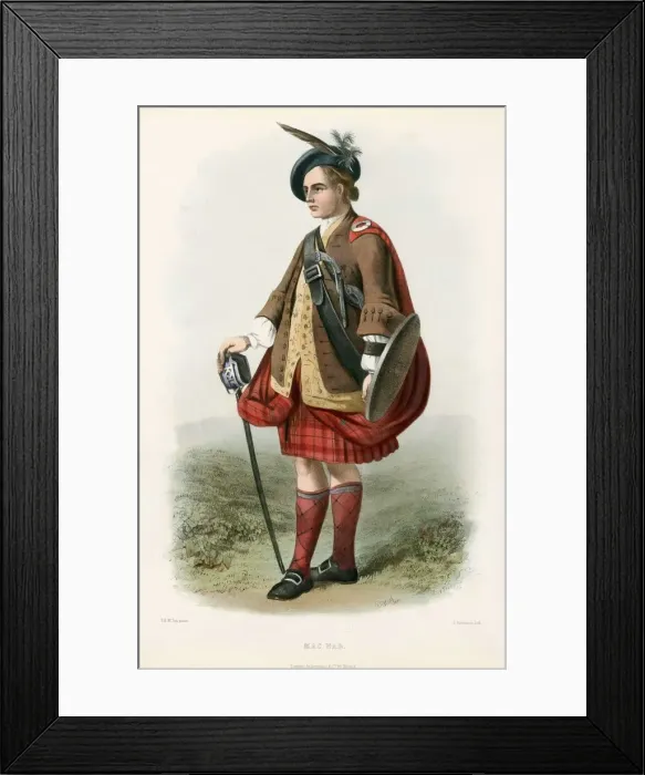 Framed Print : Mac Nab, from The Clans of the Scottish Highlands, pub. 1845 (colour lithograph) Framed Print : Mac Nab, from The Clans of the Scottish Highlands, pub. 1845 (colour lithograph)