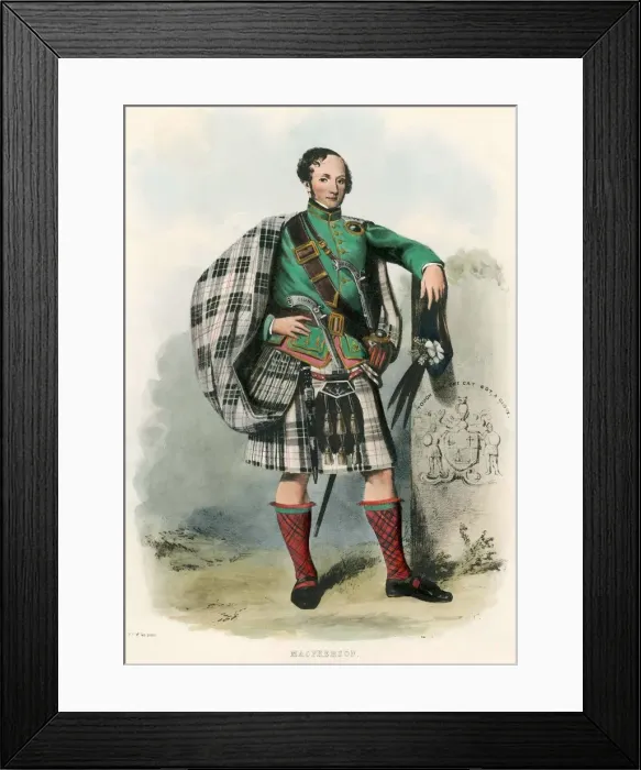 Framed Print : Macpherson, from The Clans of the Scottish Highlands, pub. 1845 (colour lithograph) Framed Print : Macpherson, from The Clans of the Scottish Highlands, pub. 1845 (colour lithograph)