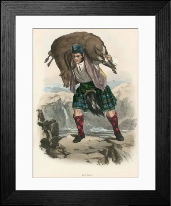 Framed Print : Mac Rae, from The Clans of the Scottish Highlands, pub. 1845 (colour lithograph) Framed Print : Mac Rae, from The Clans of the Scottish Highlands, pub. 1845 (colour lithograph)