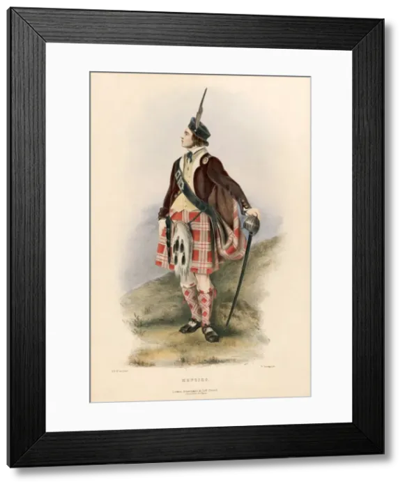 Framed Print : Menzies, from The Clans of the Scottish Highlands, pub. 1845 (colour lithograph) Framed Print : Menzies, from The Clans of the Scottish Highlands, pub. 1845 (colour lithograph)
