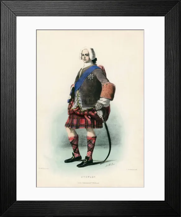 Framed Print : Stewart, from The Clans of the Scottish Highlands, pub. 1845 (colour lithograph) Framed Print : Stewart, from The Clans of the Scottish Highlands, pub. 1845 (colour lithograph)