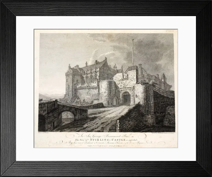 Framed Print : View of Stirling Castle, eng. William Byrne, pub. 1781 (engraving) Framed Print : View of Stirling Castle, eng. William Byrne, pub. 1781 (engraving)