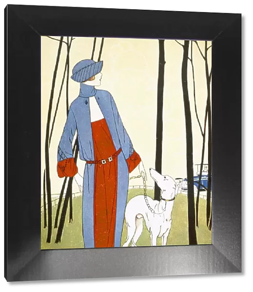 Walking the Dog, from Art Gout Beaute, pub. 1921 (pochoir print)