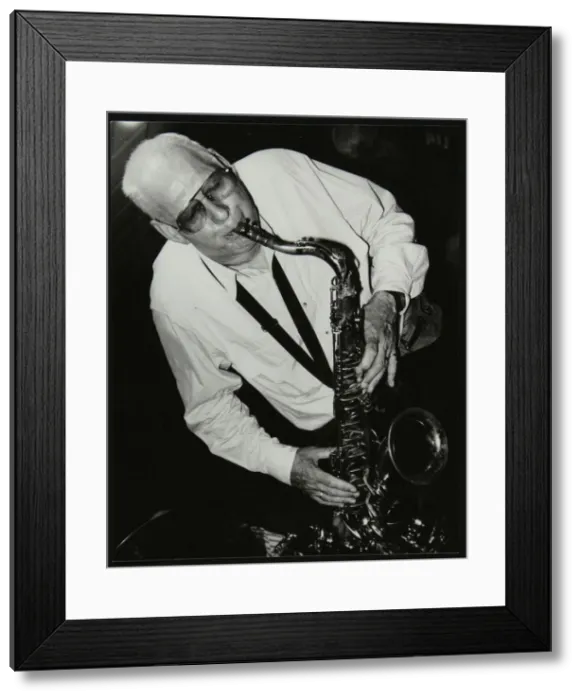Framed Print : Saxophonist Don Rendell playing at The Fairway, Welwyn Garden City, Hertfordshire, 18 August 1991 Framed Print : Saxophonist Don Rendell playing at The Fairway, Welwyn Garden City, Hertfordshire, 18 August 1991